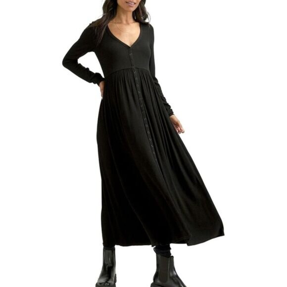 HATCH The Softest Rib Nursing Dress - Picture 1 of 8
